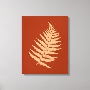 Herbst-Fern-Blätter Leinwanddruck