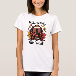 Herbst, Flannel und Fußball - gemütliche Herbstspo T-Shirt