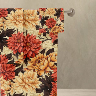 Herbst Floral Chrysanthemen Badhandtuch Set