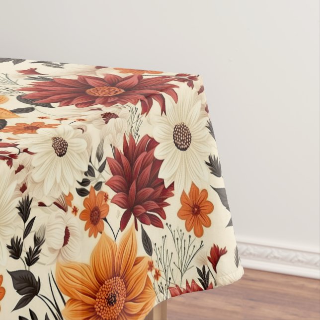 Herbst Floral Chrysanthemen Tischdecke (Beispiel)