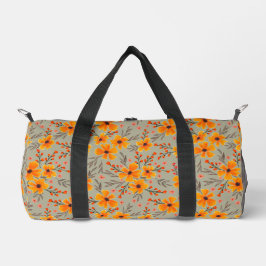 Herbst florales Muster Sage Green Duffle Bag