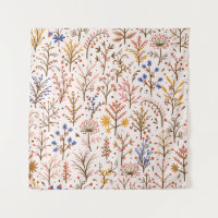 Herbst florales nahtloses Muster. Doodle-Pflanze,
