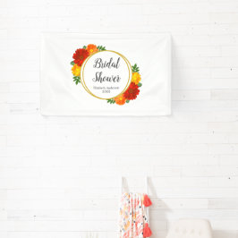 Herbst-Florals-Brautparty Banner