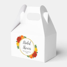 Herbst-Florals-Brautparty Geschenkschachtel
