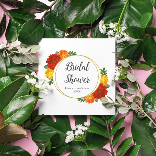 Herbst-Florals-Brautparty Serviette (Von Creator hochgeladen)