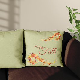 Herbst-Folien-Blätter Herbstwirbelkissen Kissen