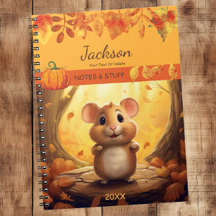 Herbst Forest Hamster Notebook Notizblock