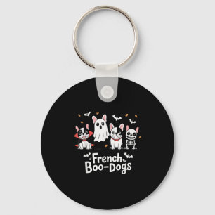 Herbst Französisch Bulldog Halloween Französisch B Schlüsselanhänger