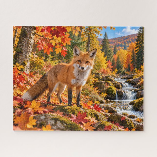 Herbst-Fuchs-Waldland (Horizontal)