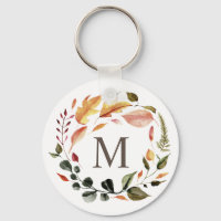 Herbst fühlen sich elegant Kranzmonogramm