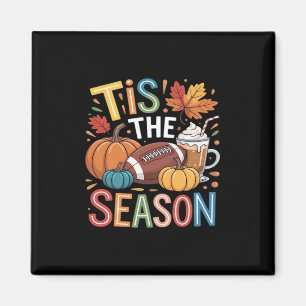 Herbst-Fußball-Herbst-Pumpkaffee Lover Magnet