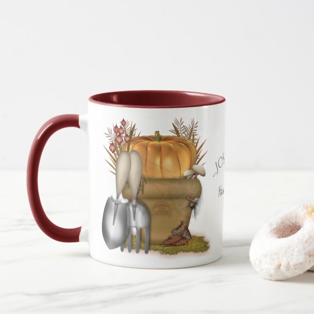 Herbst-Gärtner Tasse (Mit Donut)