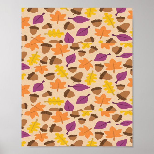 Herbst gemustert poster (Vorne)