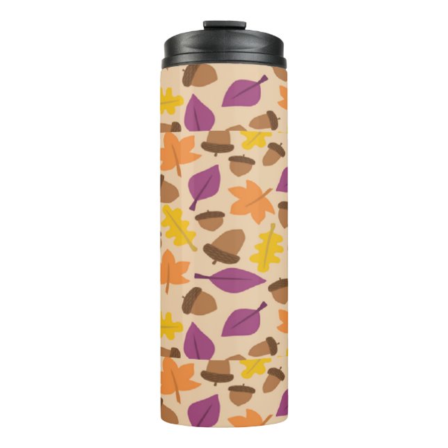 Herbst gemustert thermosbecher (Vorderseite)