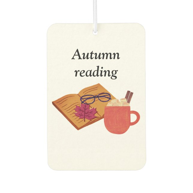 Herbst Gemütliche Lebensräume - heißes Cocoa, Buch Autolufterfrischer (Vorderseite)
