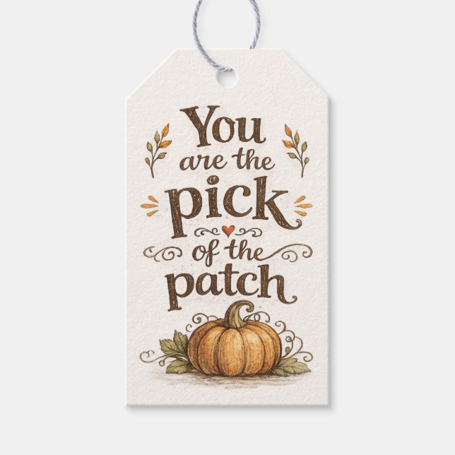 Herbst-Geschenkanhänger Geschenkanhänger (Vorderseite)