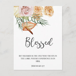 Herbst gesegnet glückliches Erntedankfest Postkarte