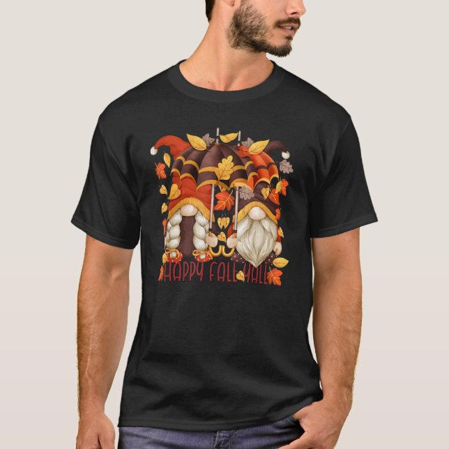 Herbst gewinnt Regenschirm für Frauen Herbst lässt T-Shirt (Vorderseite)