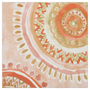 Herbst-Gewürz MANDALA-DENKRICHTUNG Aquarell Stoff