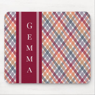 Herbst-Gingham Mousepad