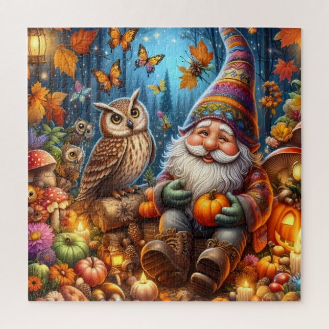 Herbst-Gnom-Puzzle (Vertikal)