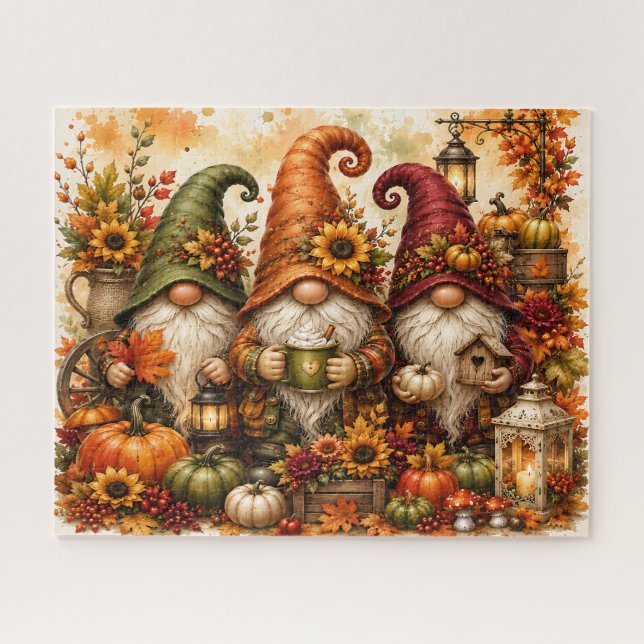 Herbst-Gnome-Puzzle (Horizontal)