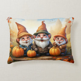 Herbst-Gnome-Throw Dekokissen