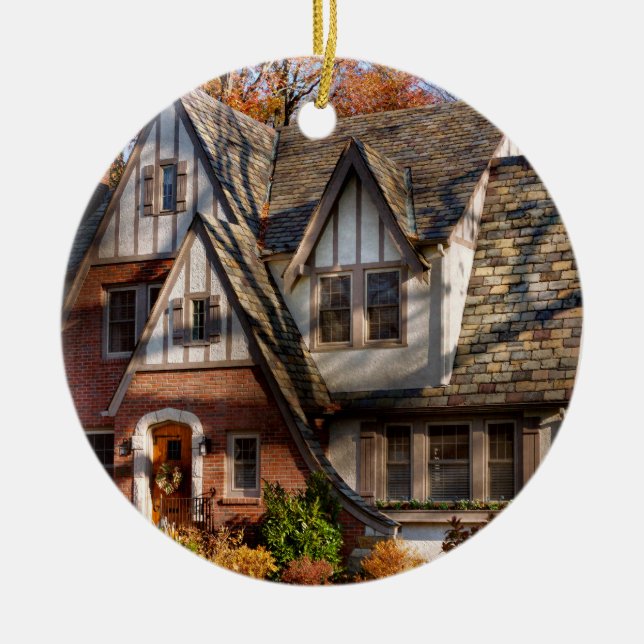 Herbst - GNOME-Zuhause Keramikornament (Vorne)