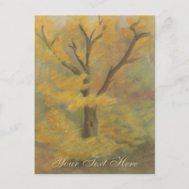 Herbst Gold Postkarte (Vorderseite)