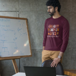 Herbst-Groovy Pumpkin Gewürzdesign T-Shirt