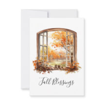 Herbst Grußkarte Herbstlandschaft