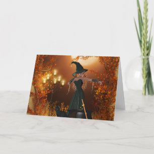 Herbst Halloween Karte