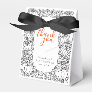 Herbst Halloween Kinderdusche Danke Geschenkschachtel