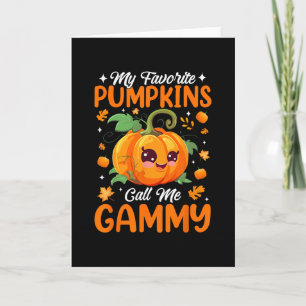 Herbst Halloween Meine Lieblingskürbisse Rufen Mic Karte