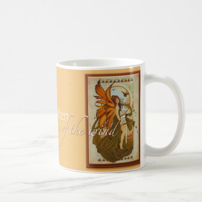 Herbst-Harmonie-Feen-Tasse durch Teri Rosario Kaffeetasse (Rechts)