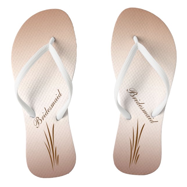 Herbst Harvest Wedding Bridesmaid Flip Flops (Fußbett)