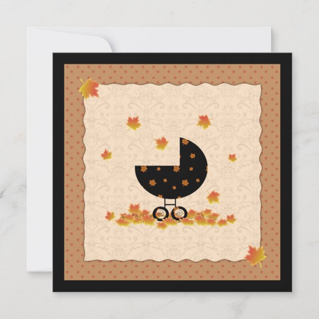 Herbst Herbst Babydusche lädt Gender Neutral ein Einladung (Vorderseite)