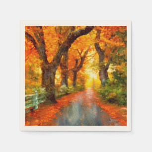 Herbst/Herbst/Blätter/Art Serviette