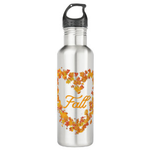 Herbst Herbst-Blätter Edelstahlflasche