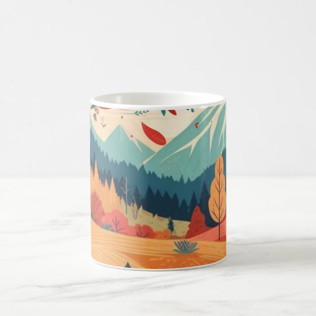 Herbst/Herbst/Blätter/farbig Kaffeetasse (Mittel)