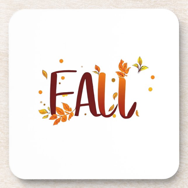Herbst/Herbst/Blätter Getränkeuntersetzer (Vorderseite)