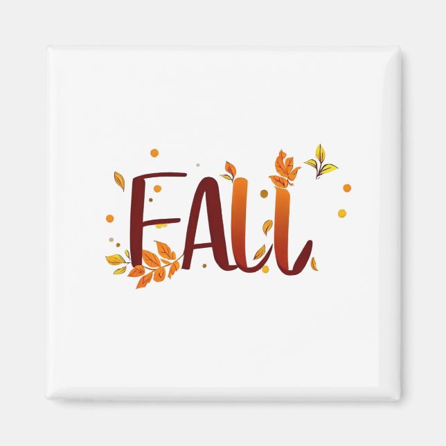 Herbst/Herbst/Blätter Magnet (Vorne)