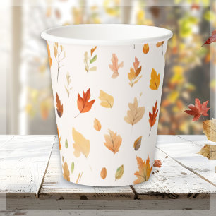 Herbst Herbst-Blätter Pappbecher
