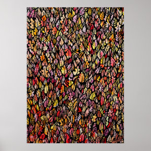 Herbst Herbst-Blätter Poster