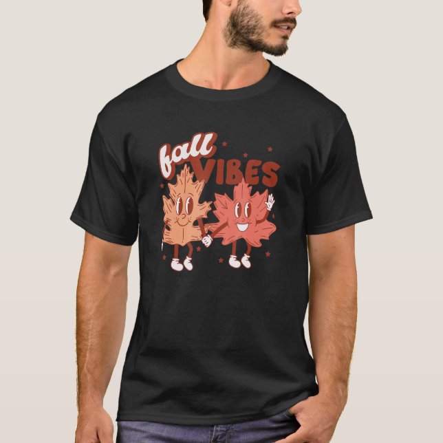 Herbst-Herbst-Blätter & Pumpkin Bitte fallen als T-Shirt (Vorderseite)