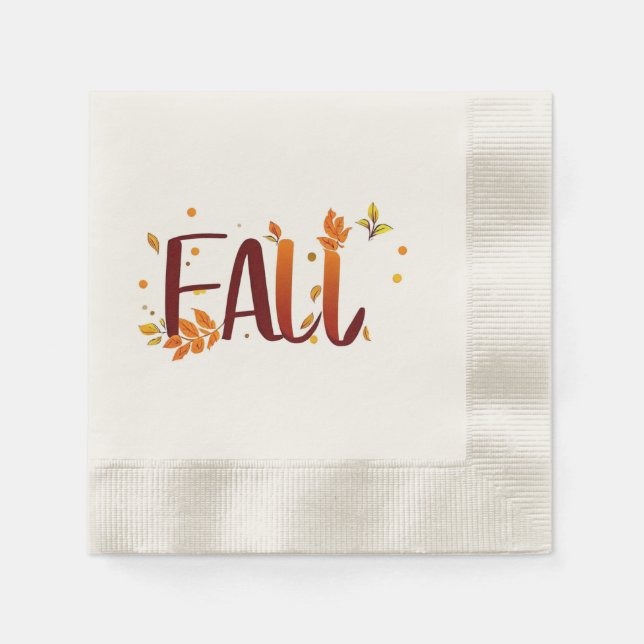 Herbst/Herbst/Blätter Serviette (Vorderseite)