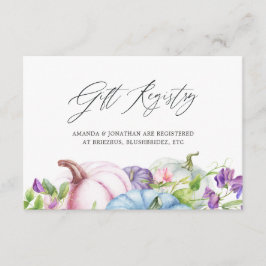 Herbst - Herbst-Blumenzettel Begleitkarte