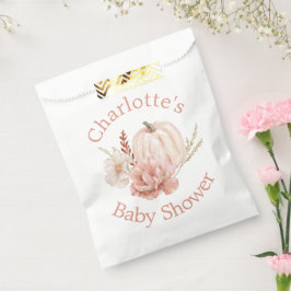 Herbst Herbst Boho Pumpkin Floral Baby Dusche Geschenktütchen