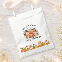 Herbst Herbst Boho Pumpkin Niedliche Babydusche Geschenktütchen