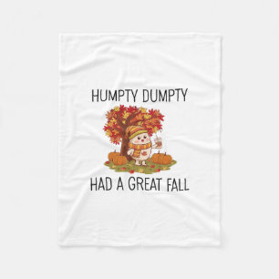 Herbst Herbst-Erntedankfest-Shirt Humpty Dumpty Lu Fleecedecke